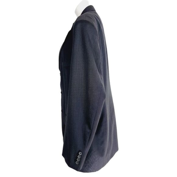 Kasper black blazer suit jacket wool Size 48R - Picture 2 of 8